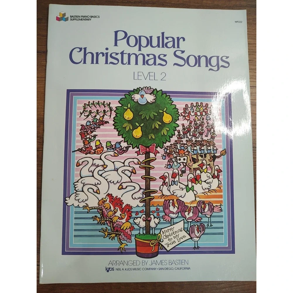 Bastien Piano Basics Popular Christmas Songs Level 2 Sheet Music Book M5